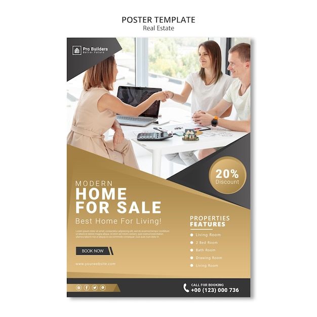 Real Estate Poster Template – Free to Download