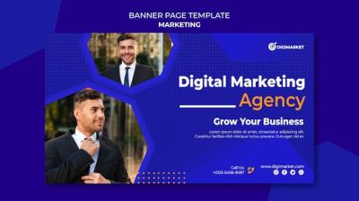 Marketing Business Banner Template – Free Download