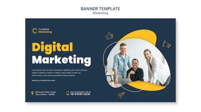 Digital Marketing Banner Template Design – Free Download