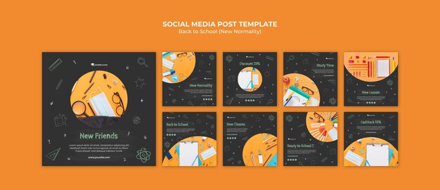 Back to School Social Media Posts – Free Download