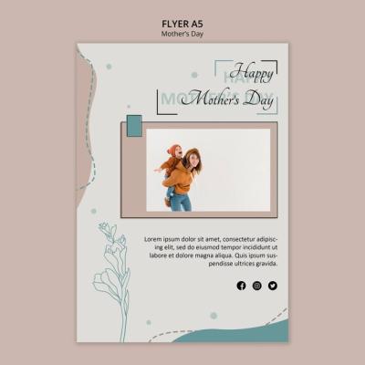 Mother’s Day Flyer Template – Download Free Stock Photo