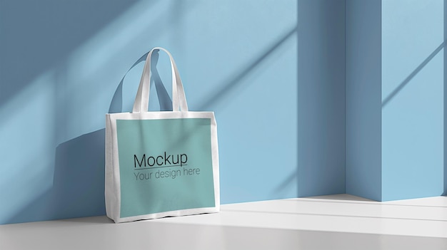 Shopper Mockup on a Stylish Minimalistic Background – Free Download