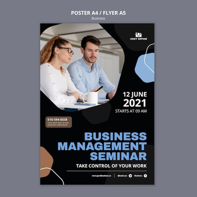 Business Poster and Flyer Template – Free Download