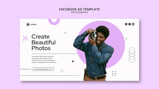 Minimal Photography Concept Facebook Template – Free to Download