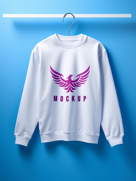 White Full Sleeve Sweatshirt Mockup – Free to Download