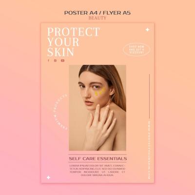 Skincare Products Print Template – Free Download