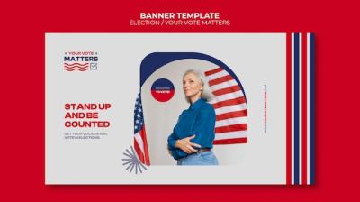 Election Banner Design Template for Your Campaign | Free Download