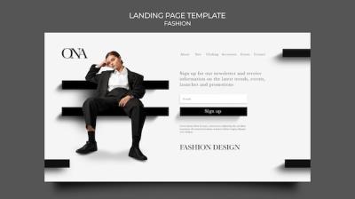 Fashion Design Landing Page – Free Download