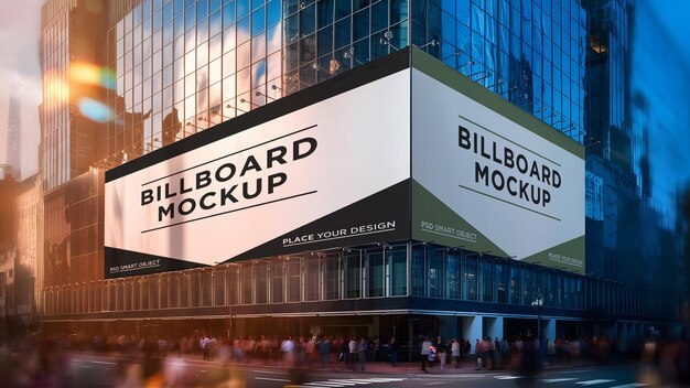 Corner Two Billboards Mockup – Free Download