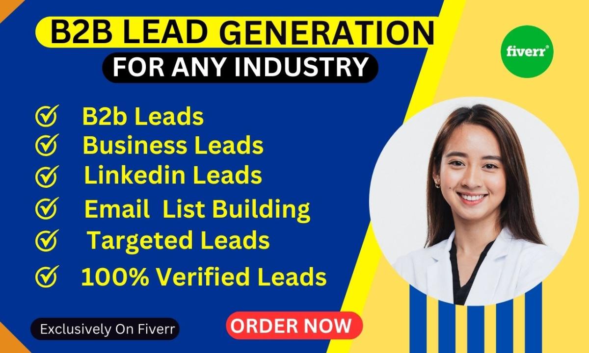 I Will Provide B2B Lead Generation for Any Industry