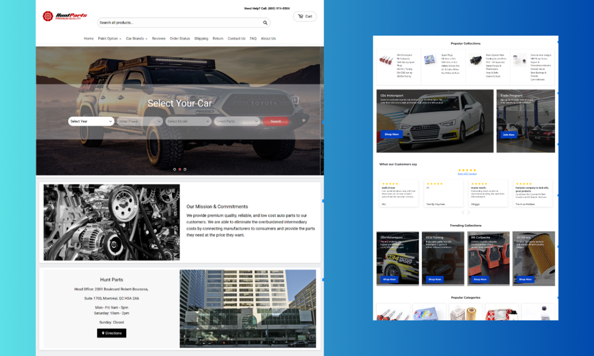 I Will Build a Nitro Automotive Shopify Store for YMM Auto Parts and Car Parts Dropshipping