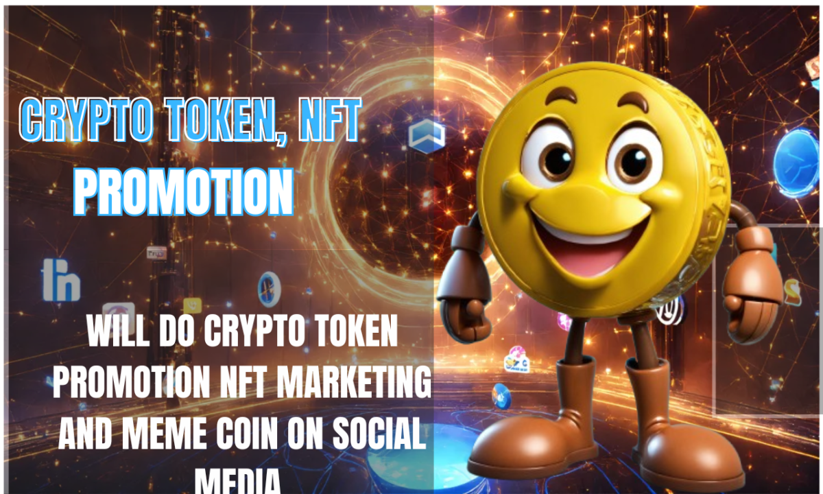 I Will Do Crypto Token Promotion, NFT Marketing, and Meme Coin via Social Media