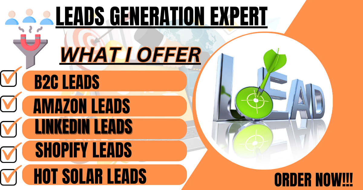 I Will Generate Valid B2B Amazon Leads, Shopify Leads, and LinkedIn Leads