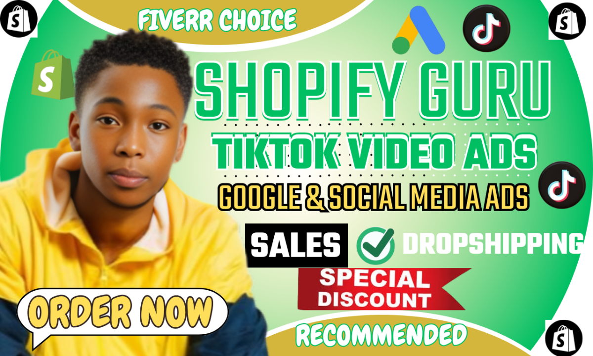 I Will Create TikTok Video Ads, Dropshipping Ads, Facebook Ads, and Set Up Google Ads