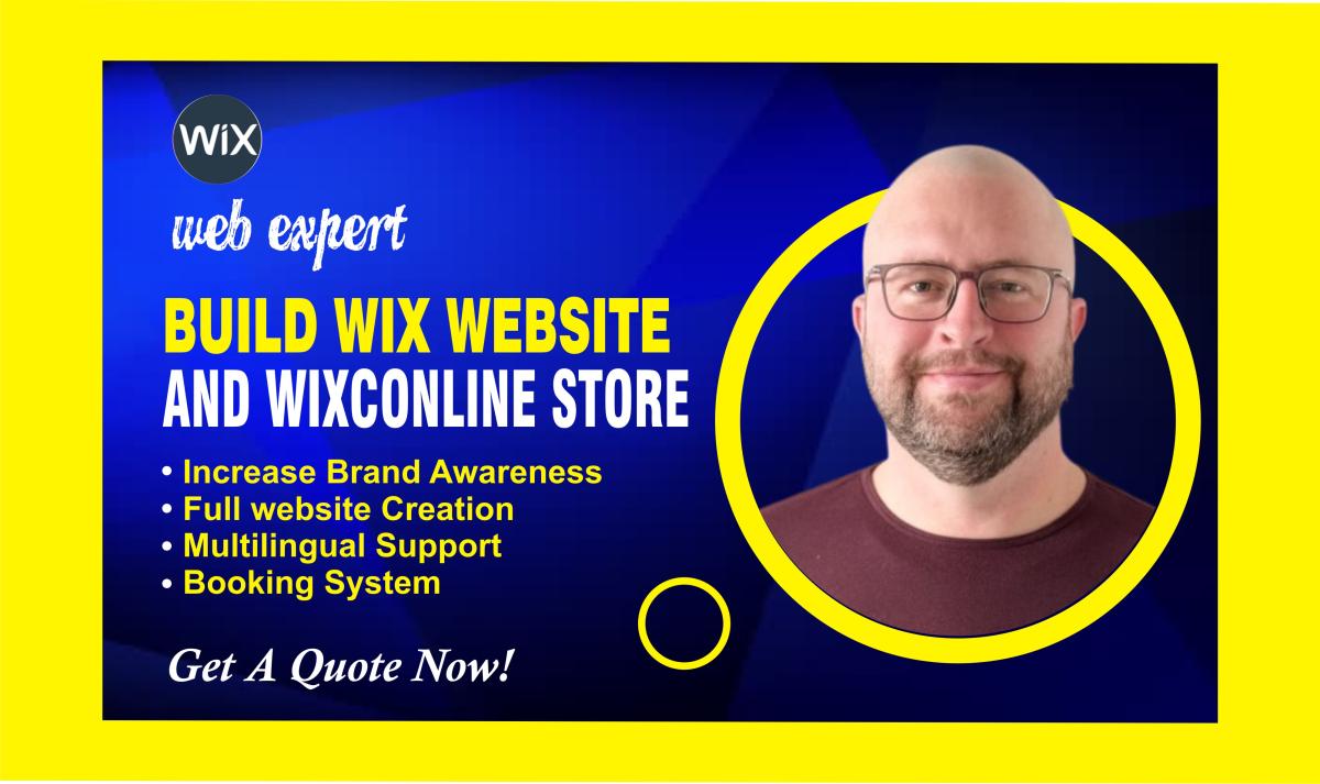 I Will Build Stunning Wix Website Designs, Develop Custom Wix Sites, Create Engaging Wix Online Stores, and Redesign Existing Wix Websites