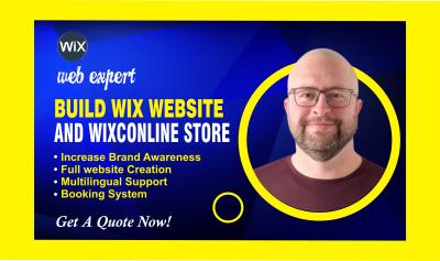 I Will Build Stunning Wix Website Designs, Develop Custom Wix Sites, Create Engaging Wix Online Stores, and Redesign Existing Wix Websites