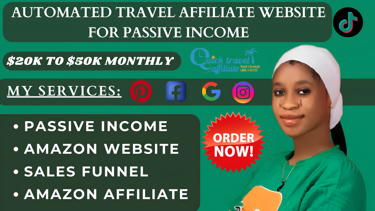 I Will Create an Automated Travel Affiliate Website for Passive Income