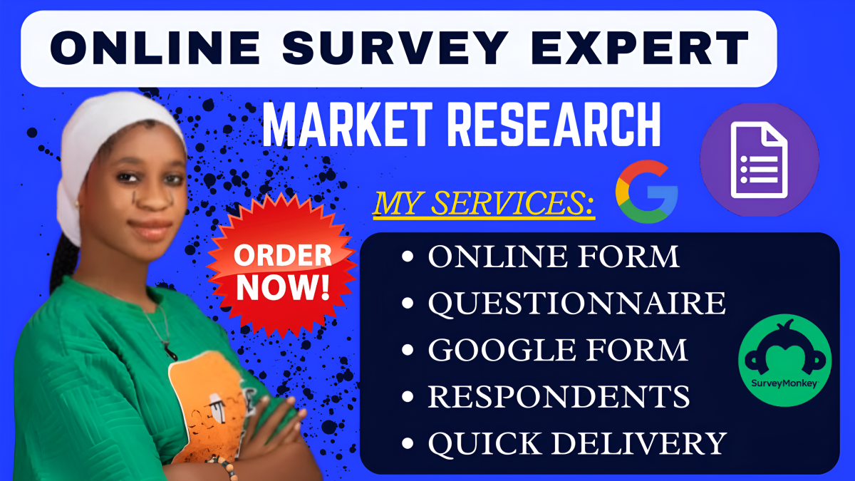 I Will Create an Online Survey with Google Form and Get 1000 Respondents