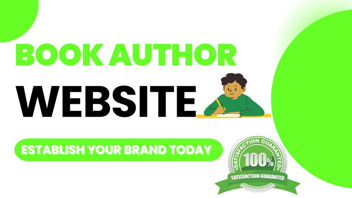 I Will Design Author Website, Book Author Website, eBook Website, Landing Page