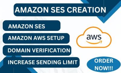 I Will Set Up Amazon SES, Amazon Limit, and Domain Verification