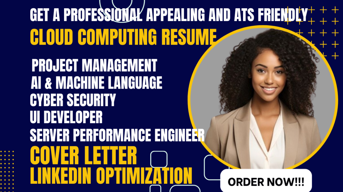 I Will Craft a Professional Resume for Cloud Computing, Project Management, AI, and Machine Learning