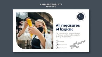 Restaurant Business Banner Template for Free Download