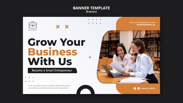 Business Growth Banner Template – Free Download