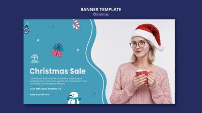 Christmas Sale Banner Template for Effective Promotions – Free Download