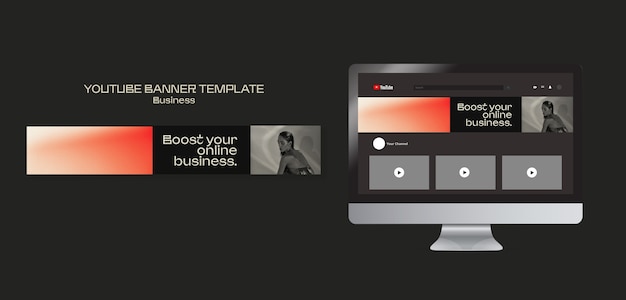 Gradient Business Template Design – Free Download