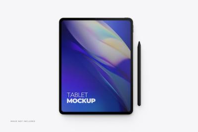 3D Layer Oriented iPad Pro Mockup – Download Free Stock Photo