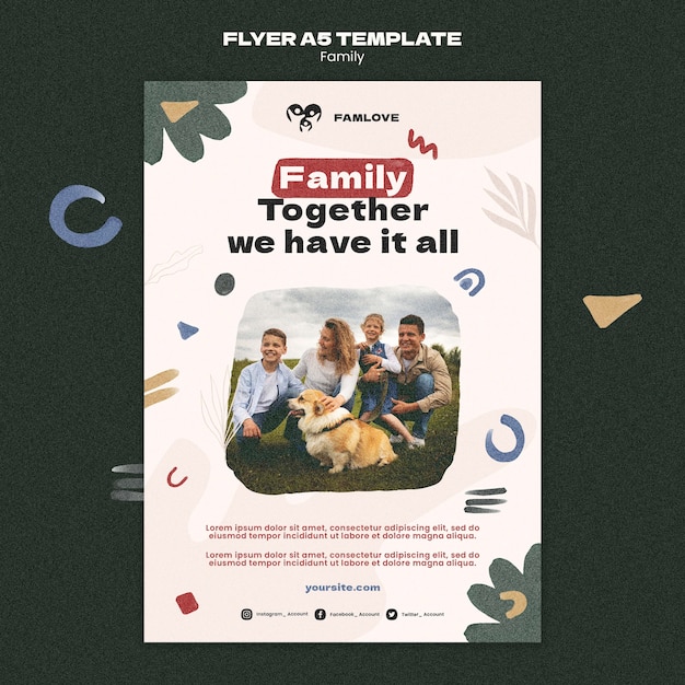 Family Together Flyer Template – Free Download