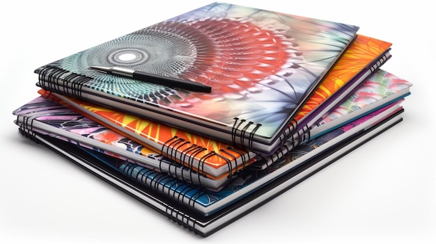 Vibrant Composition Notebooks with Spiral Bindings – Free to Download