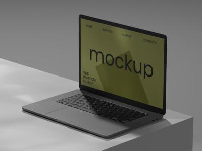 Laptop Screen Mockup PSD File – Download Free Stock Photo