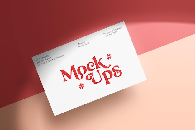 Realistic PSD Business Card Mockup Design – Free Download