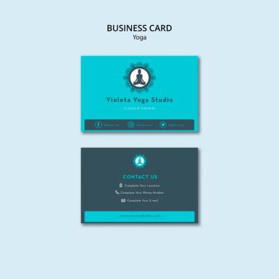 Yoga Class Business Card Template for Balancing Your Life – Free Download