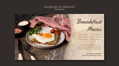 Delicious Food Restaurant Facebook Template – Free Download