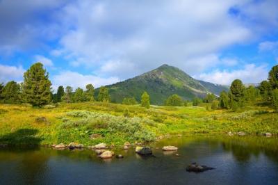 Stunning Mountains and Lake Scenic View – Free Download