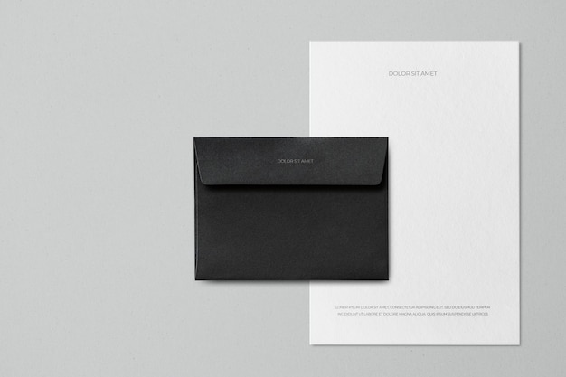 Envelope Paper Mockup PSD Stationery – Free Download