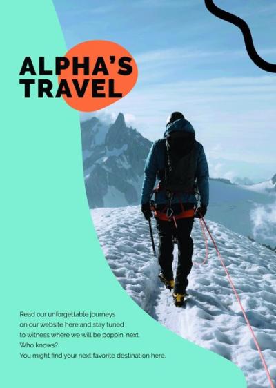 Mountain Trekking Travel Template PSD for Agencies – Free Download