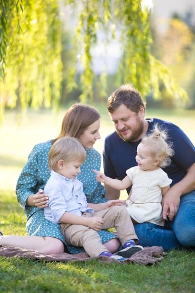 Happy Family Enjoying Time in the Park – Free Stock Photo for Download