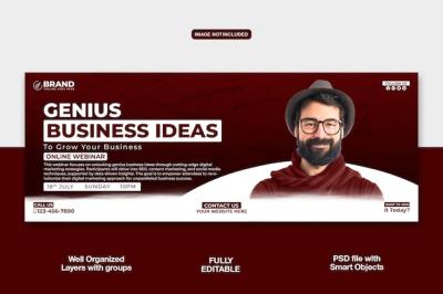 Digital Marketing Agency Facebook Cover Banner Template – Free Download