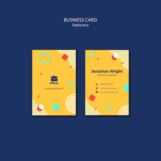 Professional Business Card Template – Free Download