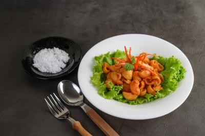 Stir Fried Macaroni with Tomato Sauce and Pork – Free Stock Photo for Download