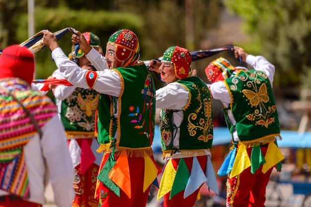 Peruvian Folkloric Dance at Church of San Pedro Apostle in Andahuaylillas Near Cusco, Peru – Free Download