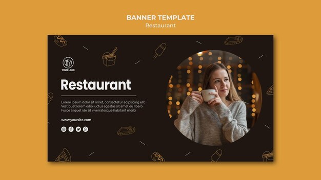 Restaurant Template Banner – Free Download for Stunning Creations