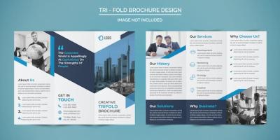 Professional Business Trifold Brochure Design – Free Stock Photo for Download