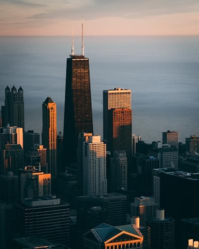 Cityscape with Tall Skyscrapers in Chicago, USA – Free Download