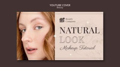 Beauty YouTube Cover Template Design – Free Download