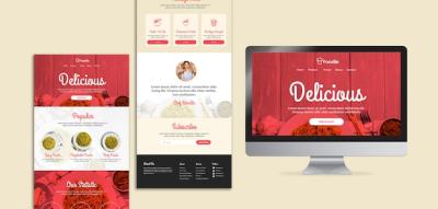 Restaurant Web Template – Free Download, Free Stock Photo