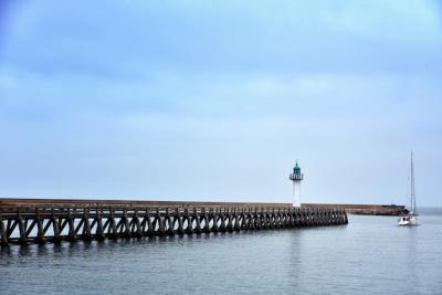 Long Pier in the Sea Under Beautiful Blue Sky – Free Download